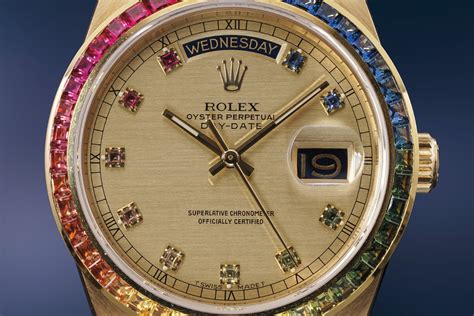 rolex rainbow day-date